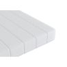 Exceptional support and comfort with the 100% latex mattress and its 5 comfort zones, recycled polyester cover