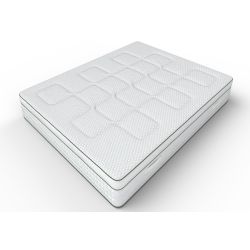 Slaap op een Mont Blanc matras met 7 comfortzones en een dikte van 23 cm voor dynamische ondersteuning